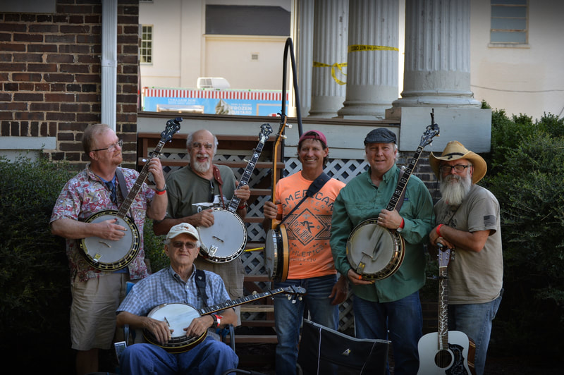 Some great banjo pickers at the Fiddlers Convention in Athens Al.