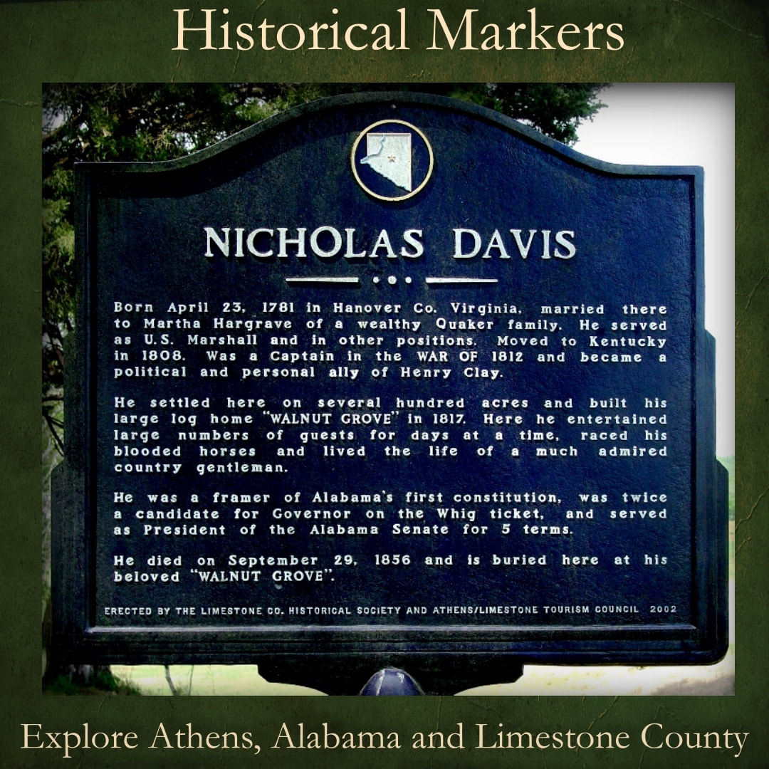 Nick Davis marker in Limestone County